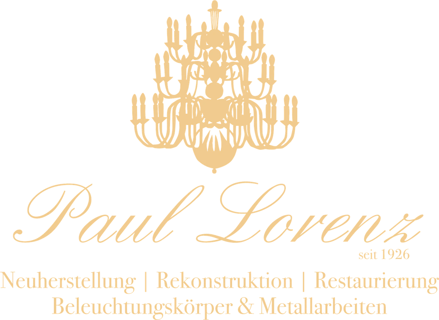 Paul Lorenz seit 1926 – Neuherstellung, Rekonstruktion, Restaurierung von Beleuchtungskörpern & Metallarbeiten